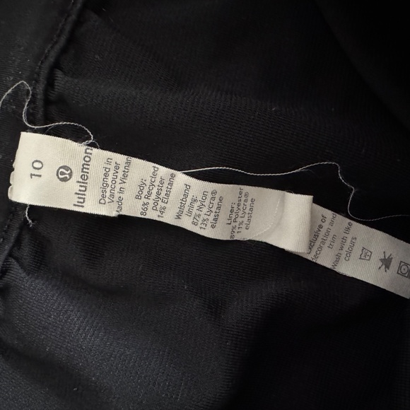 Lululemon Black Swift Speed Shorts – Size 10 - Picture 7 of 8